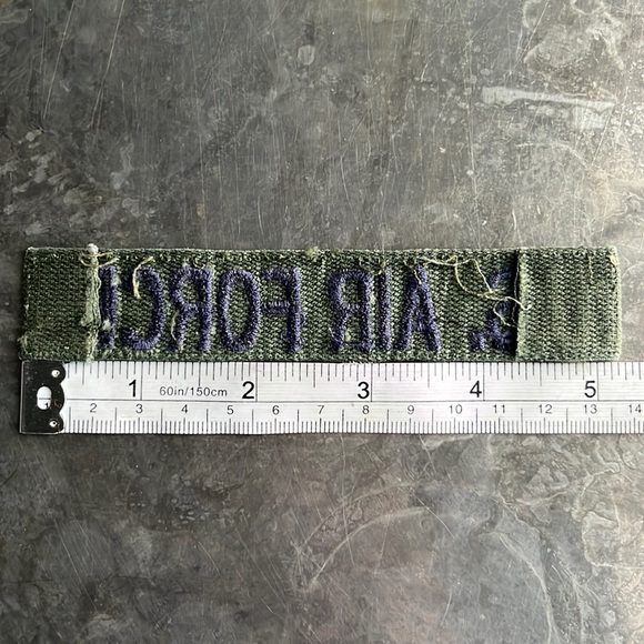U.S. AIR FORCE embroidered tape patch - Vintage - Picture 10 of 10